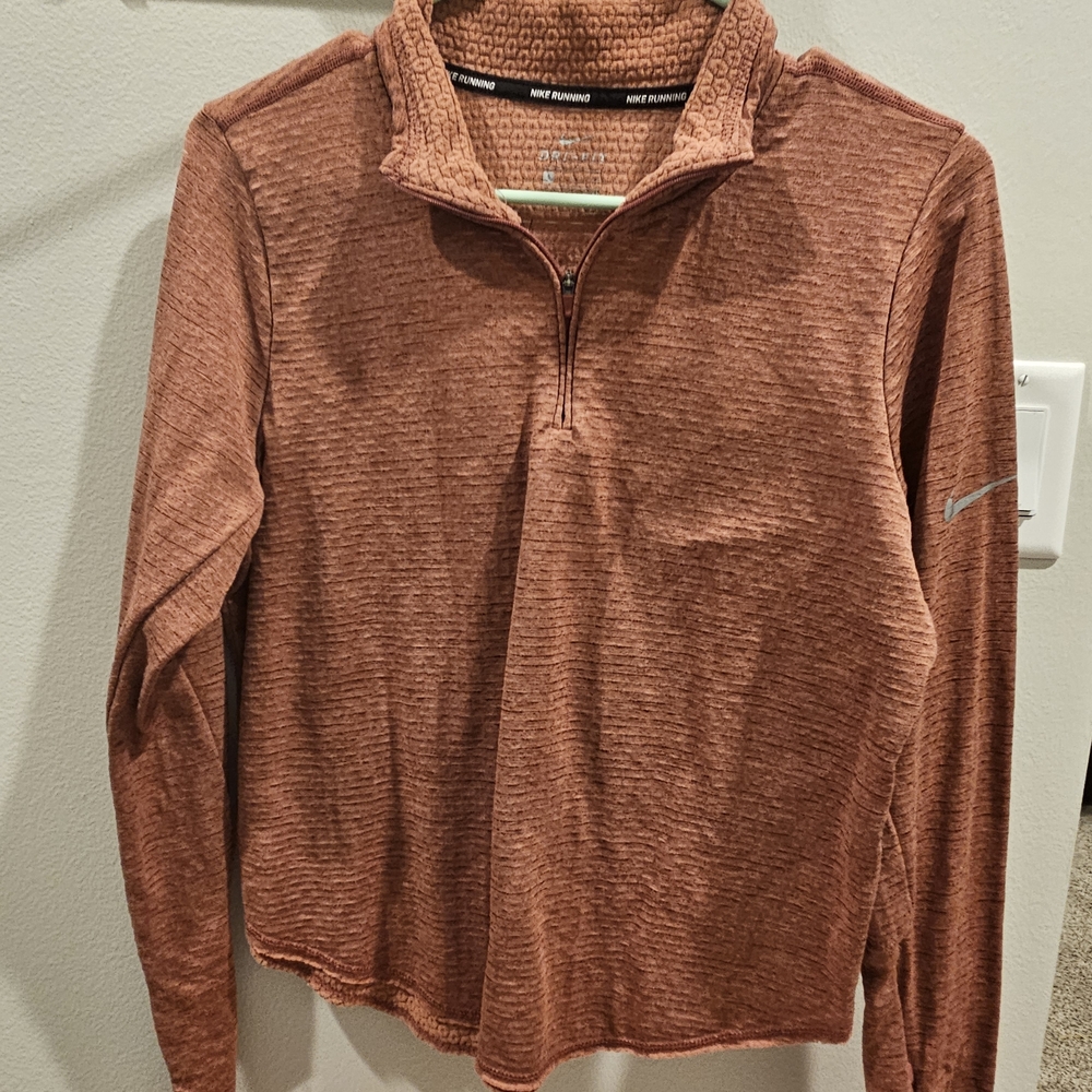 Nike Running Rust Quarter-Zip Pullover